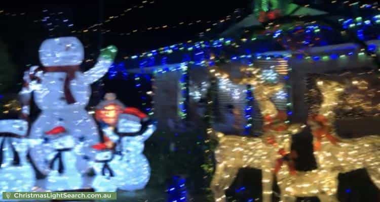 Christmas Light display at 16 Herald Rise, Greenfields