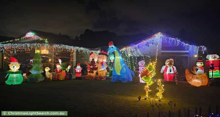 Christmas Light display at 105 Seabrooke Avenue, Rockingham