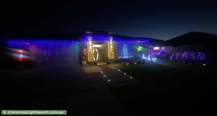 Christmas Light display at 5 Turquoise Crescent, Moana