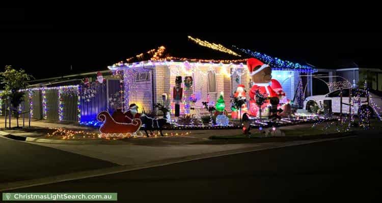 Christmas Light display at 41 Gonis Circuit, Evanston Gardens