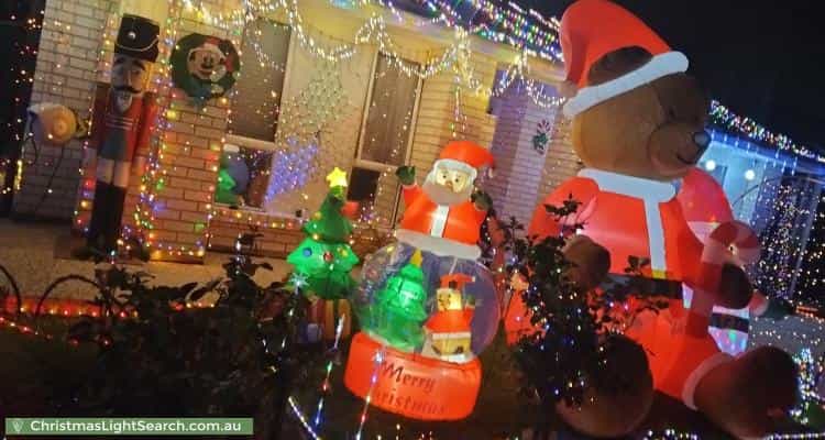 Christmas Light display at 41 Gonis Circuit, Evanston Gardens