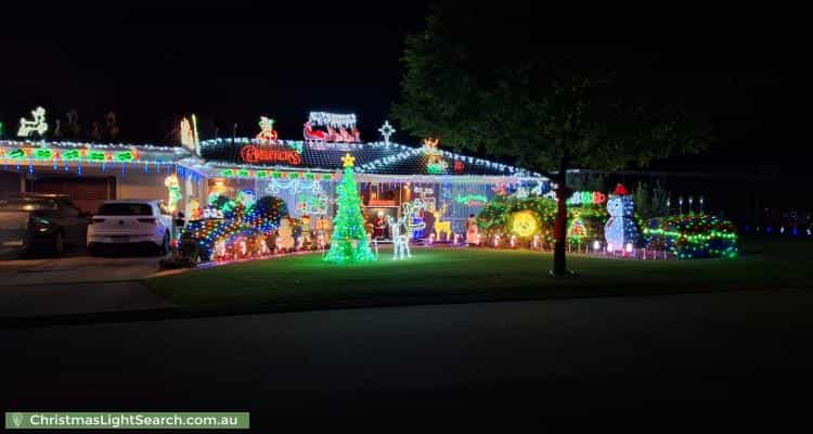 Christmas Light display at 10 Corbusier Drive, Saint Agnes