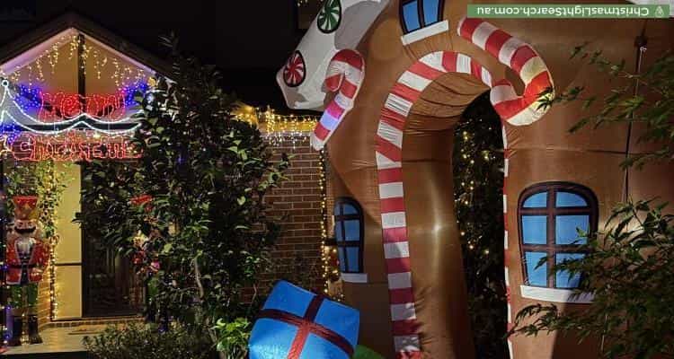 Christmas Light display at 50 Gertonia Avenue, Boronia