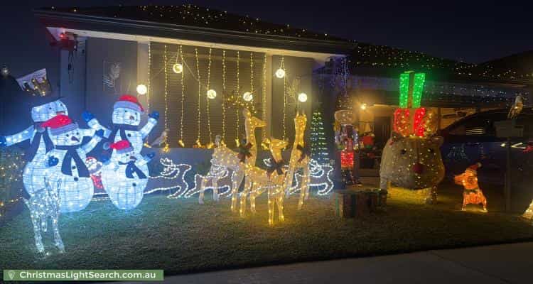 Christmas Light display at 41 Azolla Street, Banksia Grove