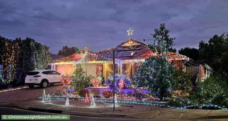 Christmas Light display at 29 Selway Place, Evanston Park