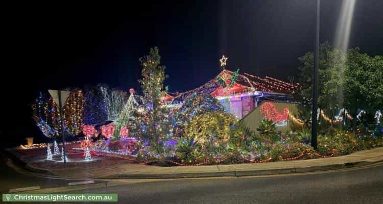 Christmas Light display at 29 Selway Place, Evanston Park