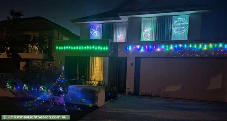 Christmas Light display at 12A Henley Road, Ardross