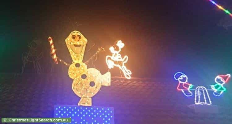 Christmas Light display at 21 McKinley Circuit, Calwell