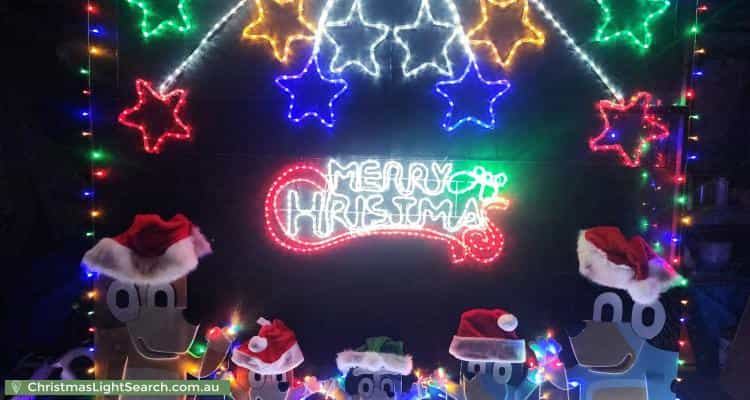 Christmas Light display at 21 McKinley Circuit, Calwell