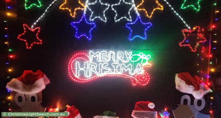 Christmas Light display at 21 McKinley Circuit, Calwell