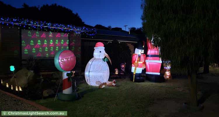 Christmas Light display at  Boon Court, Paralowie