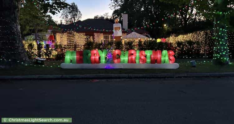 Christmas Light display at 2 Dirrawan Gardens, Reid