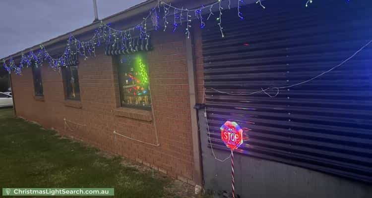Christmas Light display at 2 Tripoli Court, Hallam