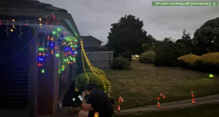 Christmas Light display at 2 Tripoli Court, Hallam