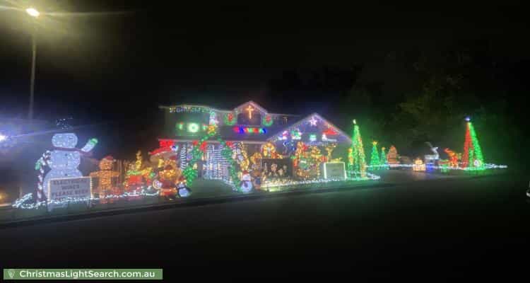Christmas Light display at 14 Murrumba Place, Castle Hill