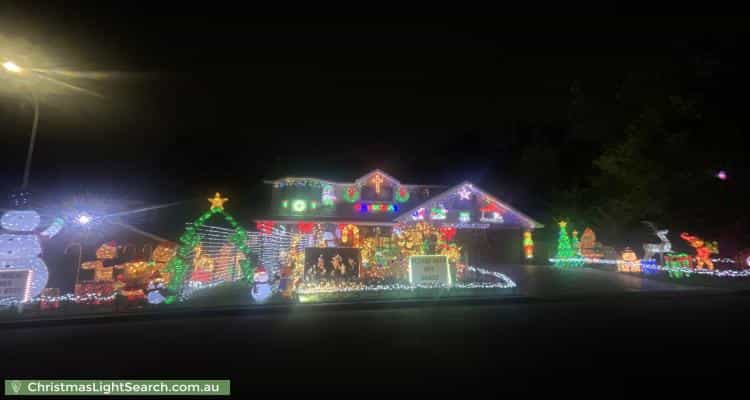 Christmas Light display at 14 Murrumba Place, Castle Hill