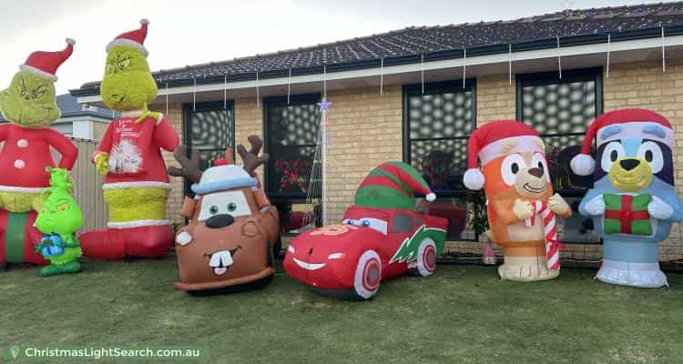 Christmas Light display at 48 Kendall Boulevard, Baldivis