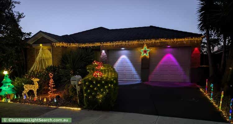 Christmas Light display at 14 Penola Drive, South Morang
