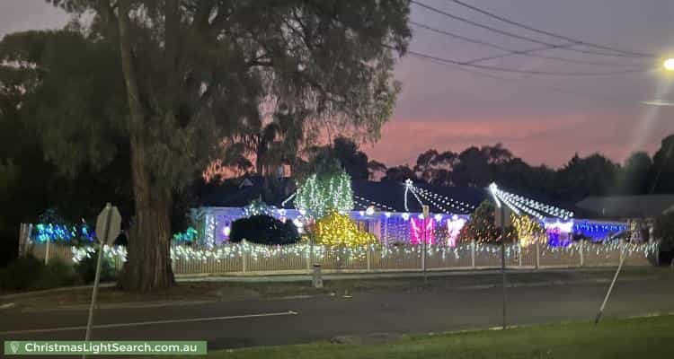 Christmas Light display at 62 Kimberley Drive, Chirnside Park