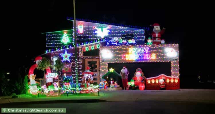 Christmas Light display at 11 Advocate Drive, Kingston