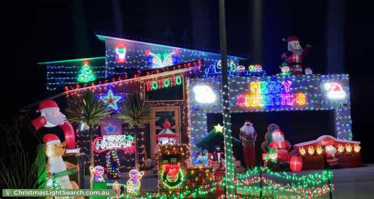 Christmas Light display at 11 Advocate Drive, Kingston
