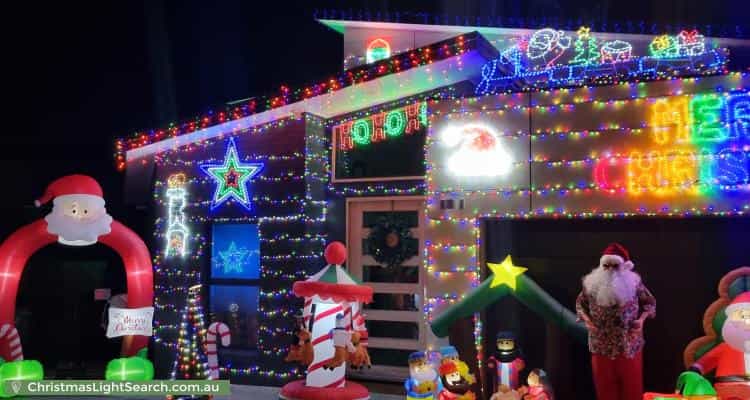Christmas Light display at 11 Advocate Drive, Kingston