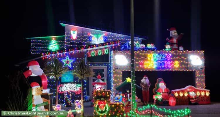 Christmas Light display at 11 Advocate Drive, Kingston