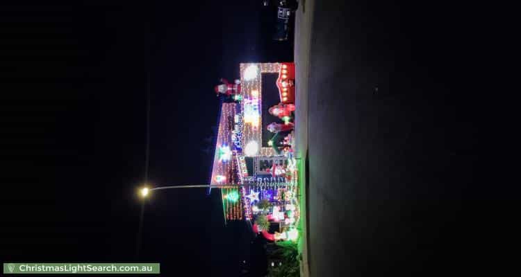 Christmas Light display at 11 Advocate Drive, Kingston