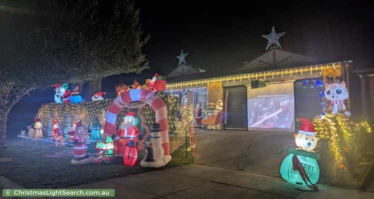 Christmas Light display at 17 Nyarrin Place, Cranbourne West