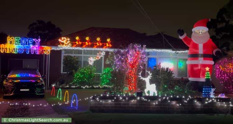 Christmas Light display at 7 Todd Crescent, Peakhurst
