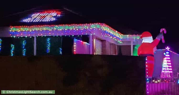 Christmas Light display at 19 Clearview Crescent, Clearview