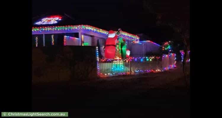 Christmas Light display at 19 Clearview Crescent, Clearview