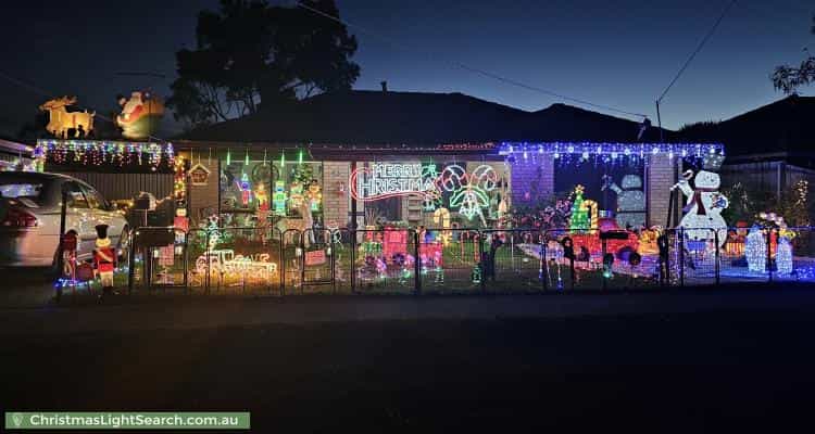 Christmas Light display at 43 Purchas Street, Werribee