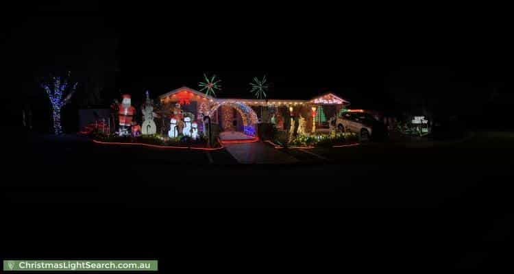 Christmas Light display at 1 House Circuit, Banks