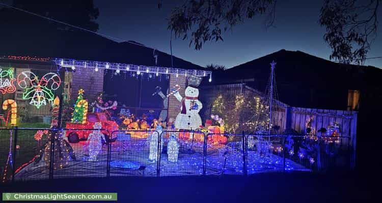 Christmas Light display at 43 Purchas Street, Werribee
