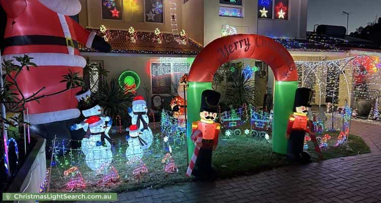 Christmas Light display at  Corella Street, Lesmurdie