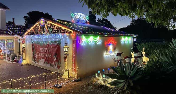 Christmas Light display at  Corella Street, Lesmurdie