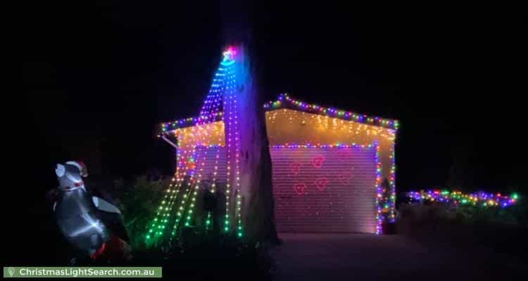 Christmas Light display at 17 Menura Avenue, Glenalta