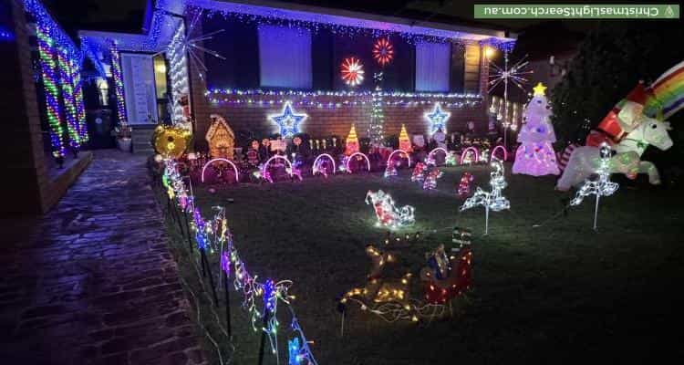 Christmas Light display at 49 Hurley Street, Toongabbie