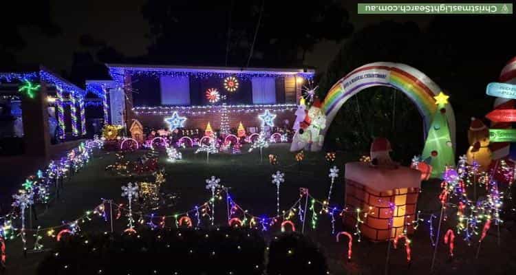 Christmas Light display at 49 Hurley Street, Toongabbie