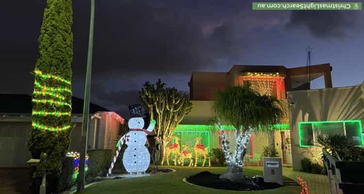 Christmas Light display at  Darter Court, Sorrento