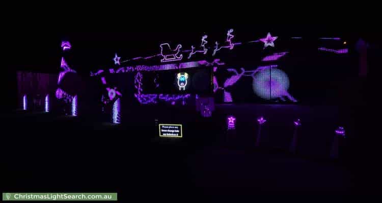 Christmas Light display at 12 Nariel Place, Cranbourne West
