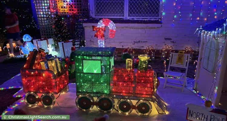 Christmas Light display at 12A Erica Avenue, Mount Claremont