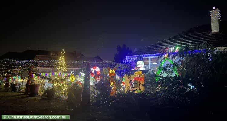 Christmas Light display at 12A Erica Avenue, Mount Claremont