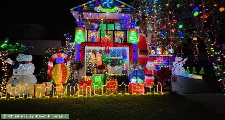 Christmas Light display at 6 Steeple Place, Marsden Park