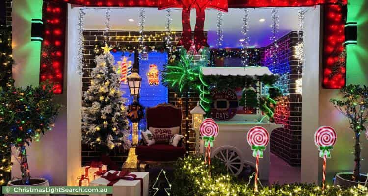 Christmas Light display at 6 Steeple Place, Marsden Park