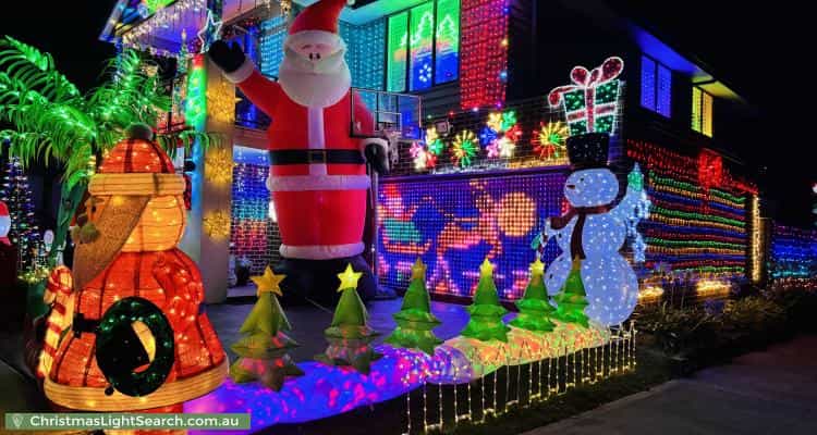Christmas Light display at 6 Steeple Place, Marsden Park