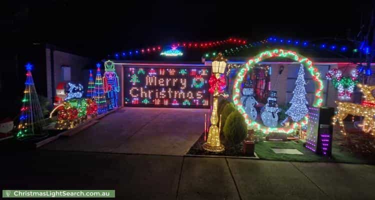 Christmas Light display at 16 Brooklime Way, Wallan