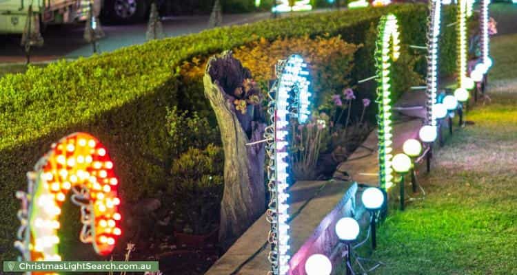 Christmas Light display at 7 Mokari Street, North Richmond