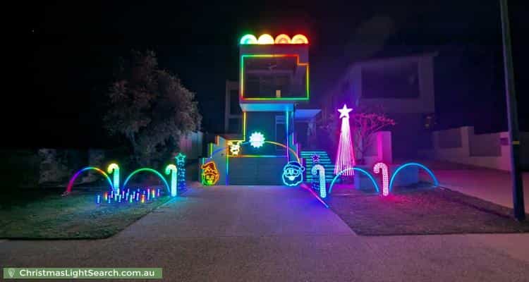 Christmas Light display at 72B McCallum Crescent, Ardross